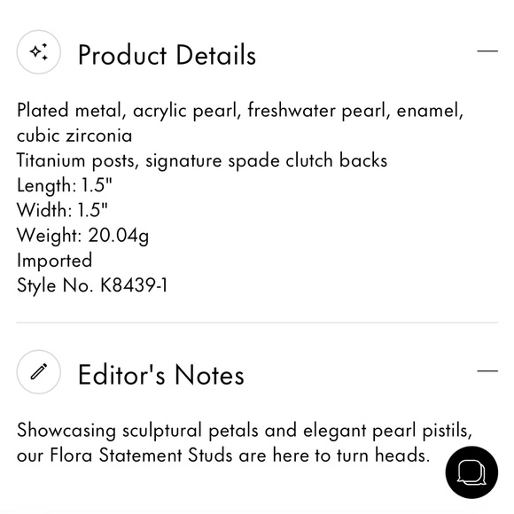 NWT! Kate Spade ♠️ Flora Earrings - Picture 3 of 4